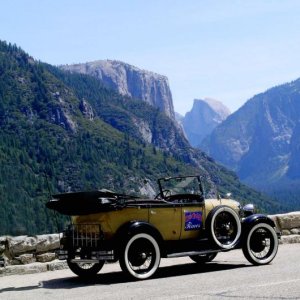 Touring in Yosemite.  We attended the Central Regions meet held just outside of Yosemite National Park.  The Spring weather made for a beautiful drive