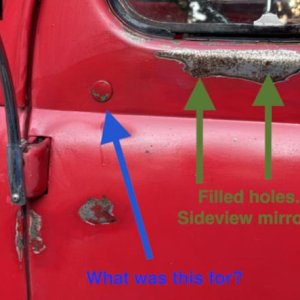 DoorQuery - What are these two holes for and what is the plug from??