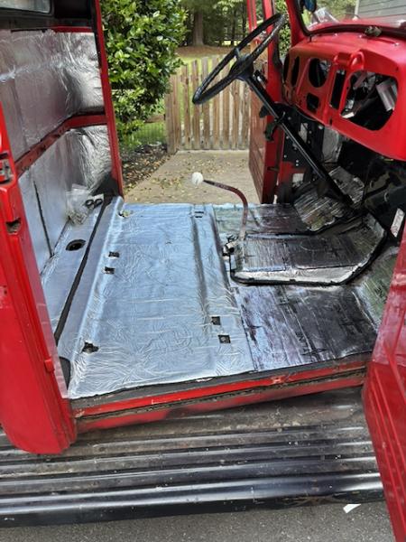 Cab Insulated - Can't wait until I hear difference to before insulation.
