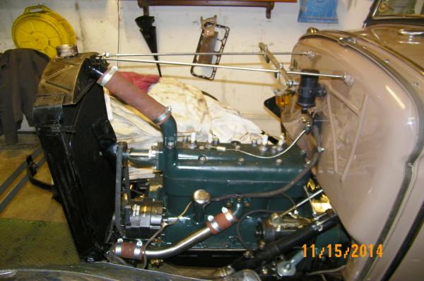 Engine re-installed